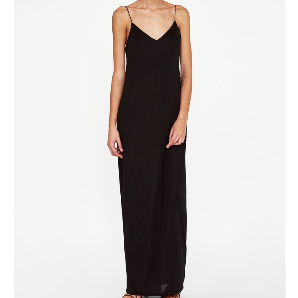 Zara maxi strappy dress